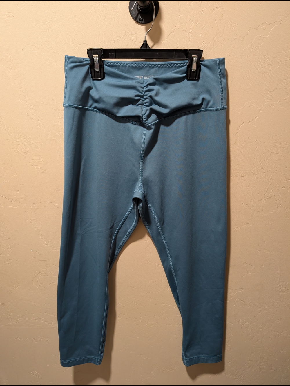 EUC Victoria's Secret Teal/Blue High-Waist On Point Ruched Leggings Large